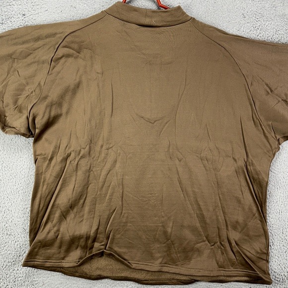 Tru Spec Sweatshirt Pullover Mens 3XL Brown Under Cold Weather Quarter Zip NEW - Picture 4 of 8